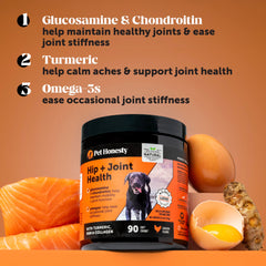 Pet Honesty Hip & Joint: glucosamina y condroitina para movilidad.