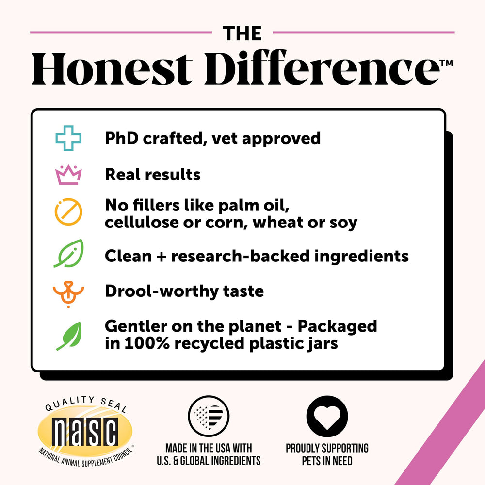 Pet Honesty Omega-3 de pescado para cerebro.
