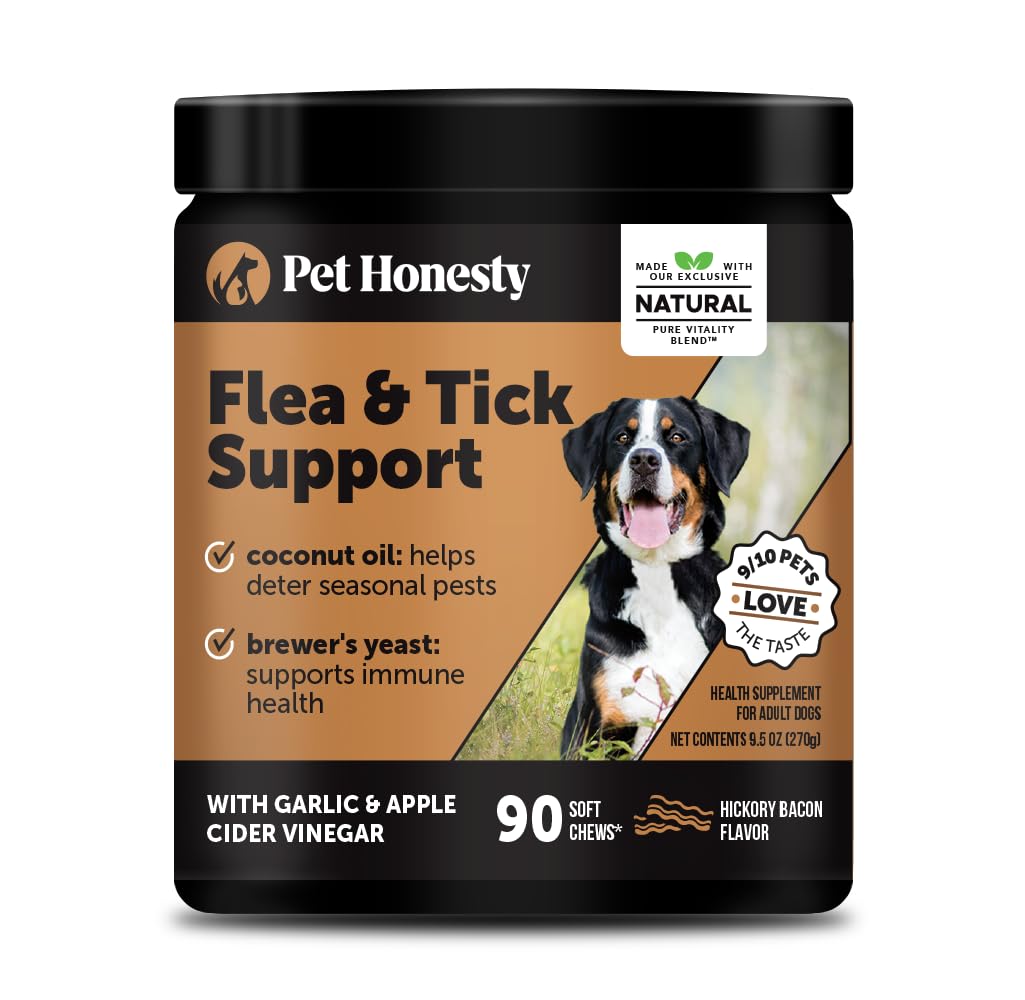Pet Honesty Outdoor Defense bocaditos para perros sabor bacon, apoyo suave a la piel