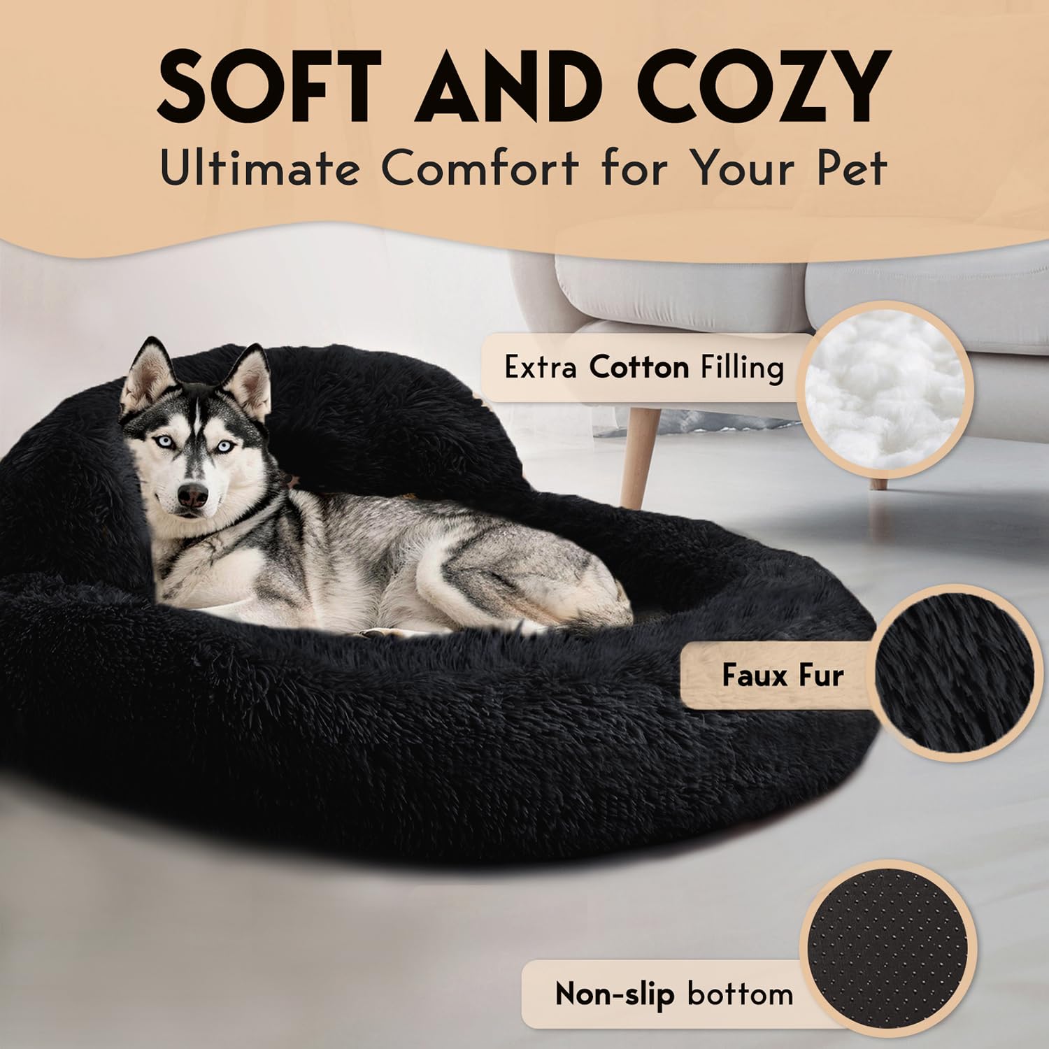 Pet Jett almohada-soporte cabeza: apoyo óptimo de cuello y cabeza.