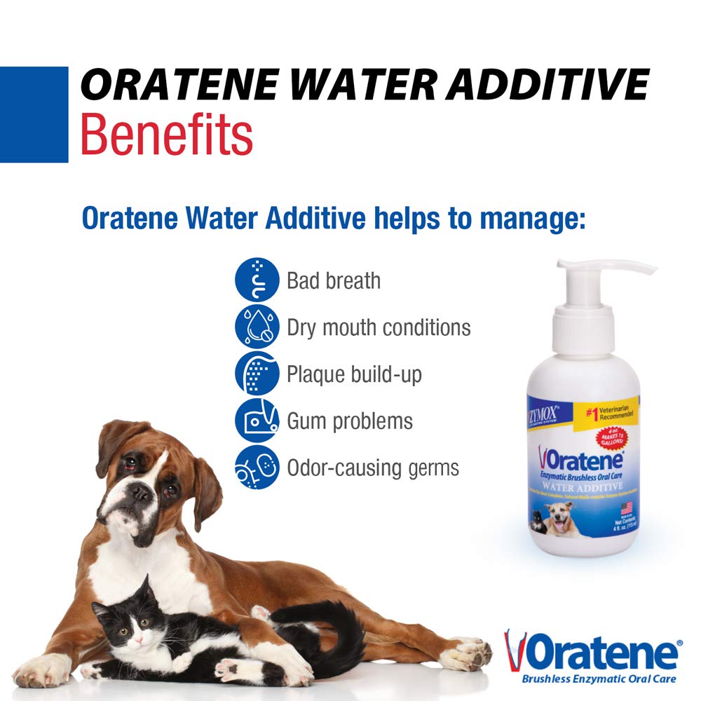 Zymox Oratene sistema de dosis con bomba para uso cómodo diario.