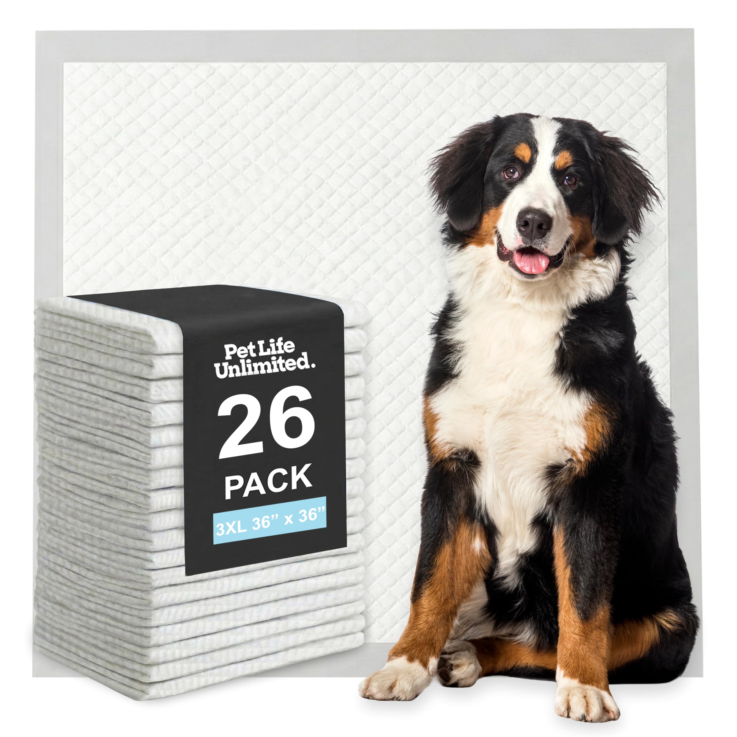 Pad Pet Life Unlimited 36x36 con alta absorción para entrenamiento de cachorros.