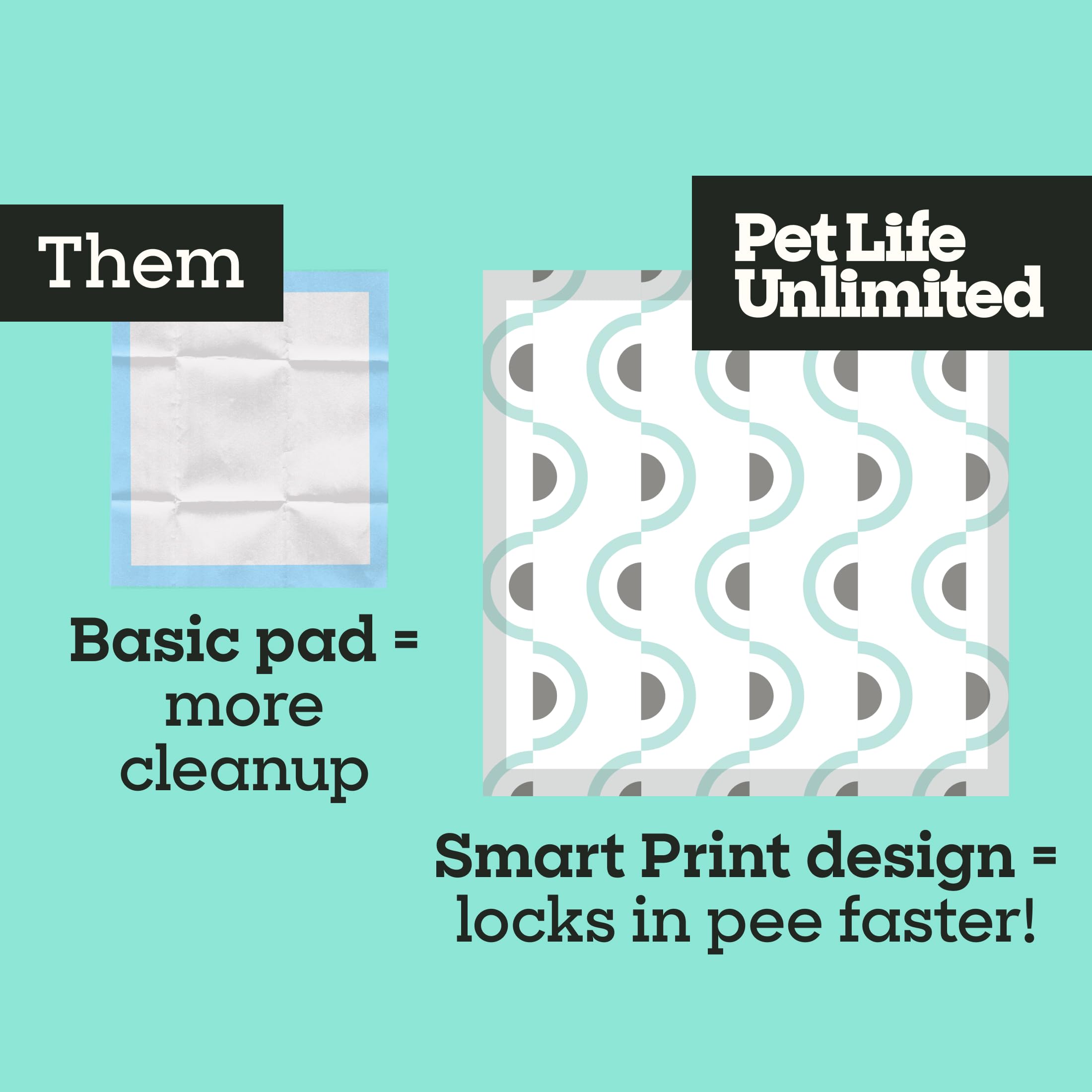 Pet Life Unlimited Smart Prints alta absorción hasta 6 tazas