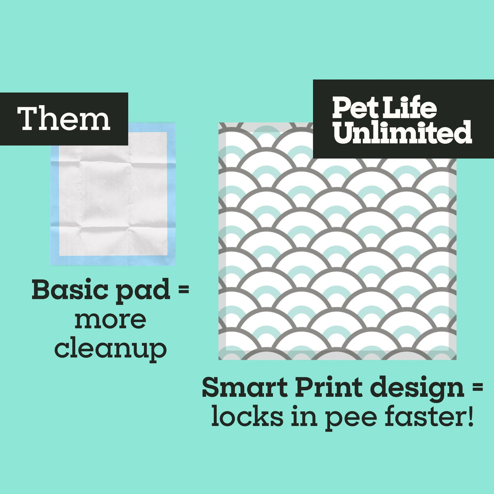 Pet Life Unlimited Smart Prints XL, pad con patrones atractivos para sala de estar