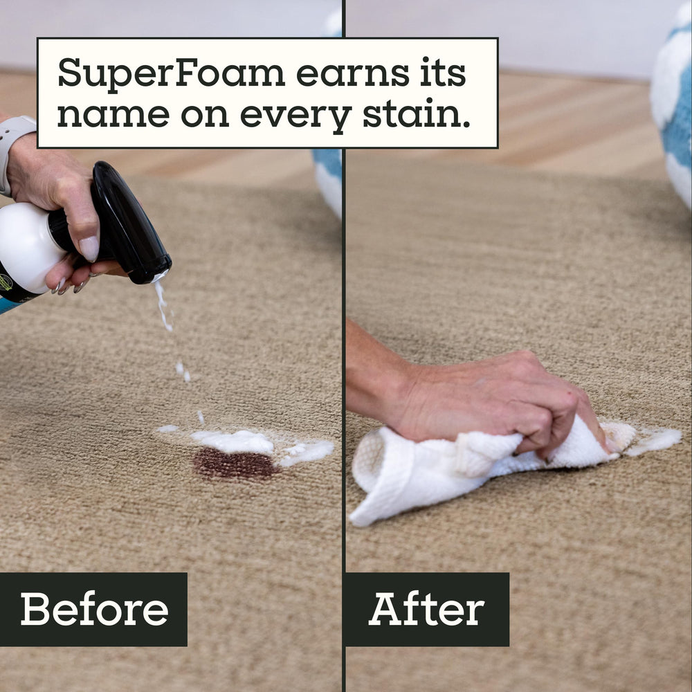 Pet Life Unlimited SuperFoam Spray, control de olores con fragancia sutil.