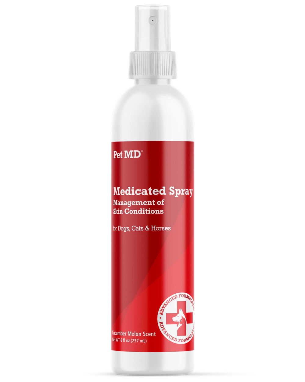 Pet MD Aerosol Tópico para perros, limpieza suave del pelaje