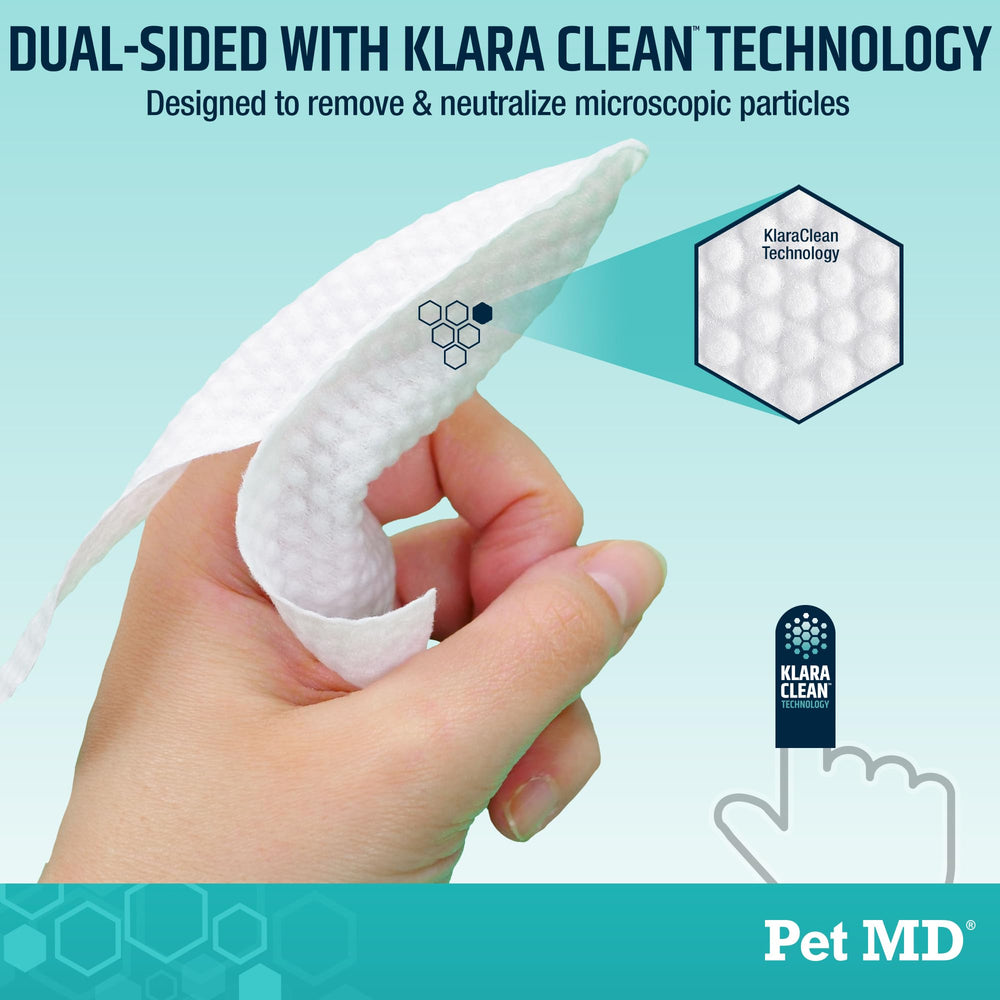 Pet MD encías saludables y dientes limpios en perros.