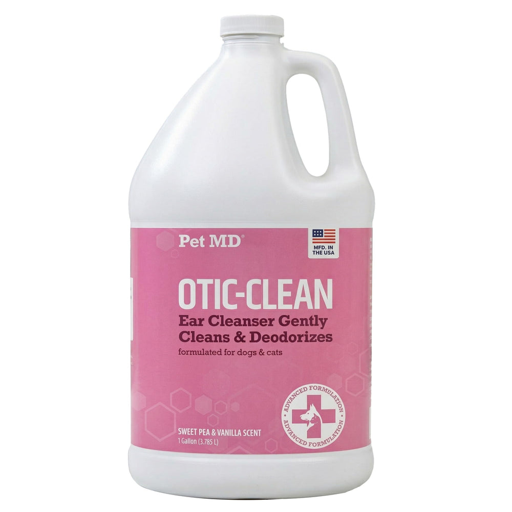 Pet MD Otic-Clean: botella para limpieza suave de orejas de perros y gatos.