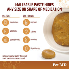 Pet MD Wrap A Pill: textura cremosa para facilitar la medicación.