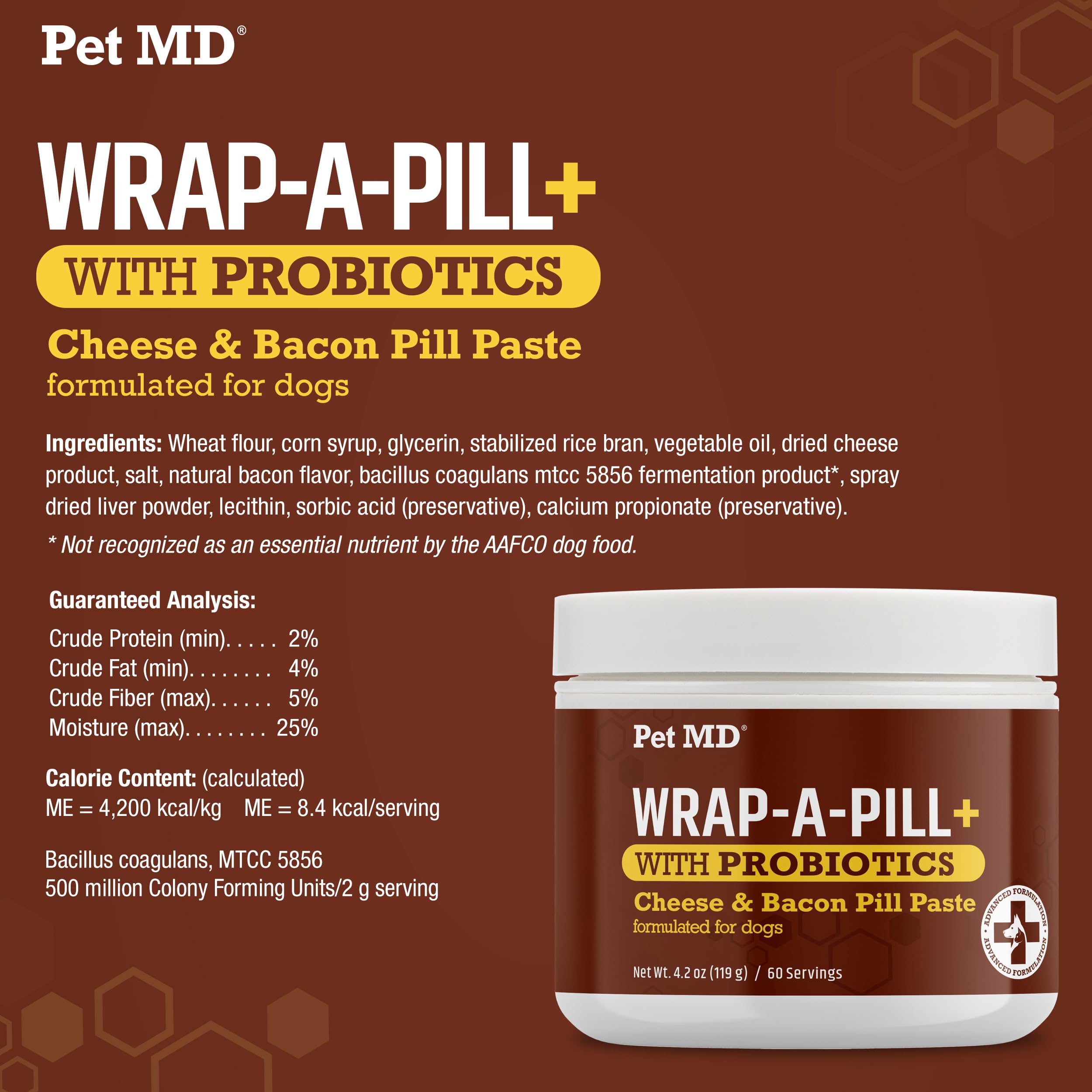 Pet MD Wrap-Pill modo de uso sencillo: envuelve la pastilla y sirve.