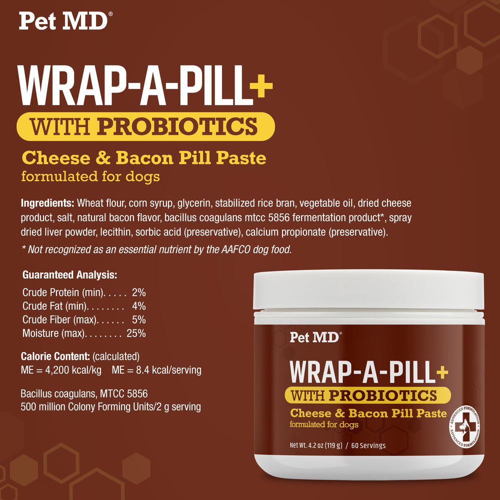Pet MD Wrap-Pill modo de uso sencillo: envuelve la pastilla y sirve.
