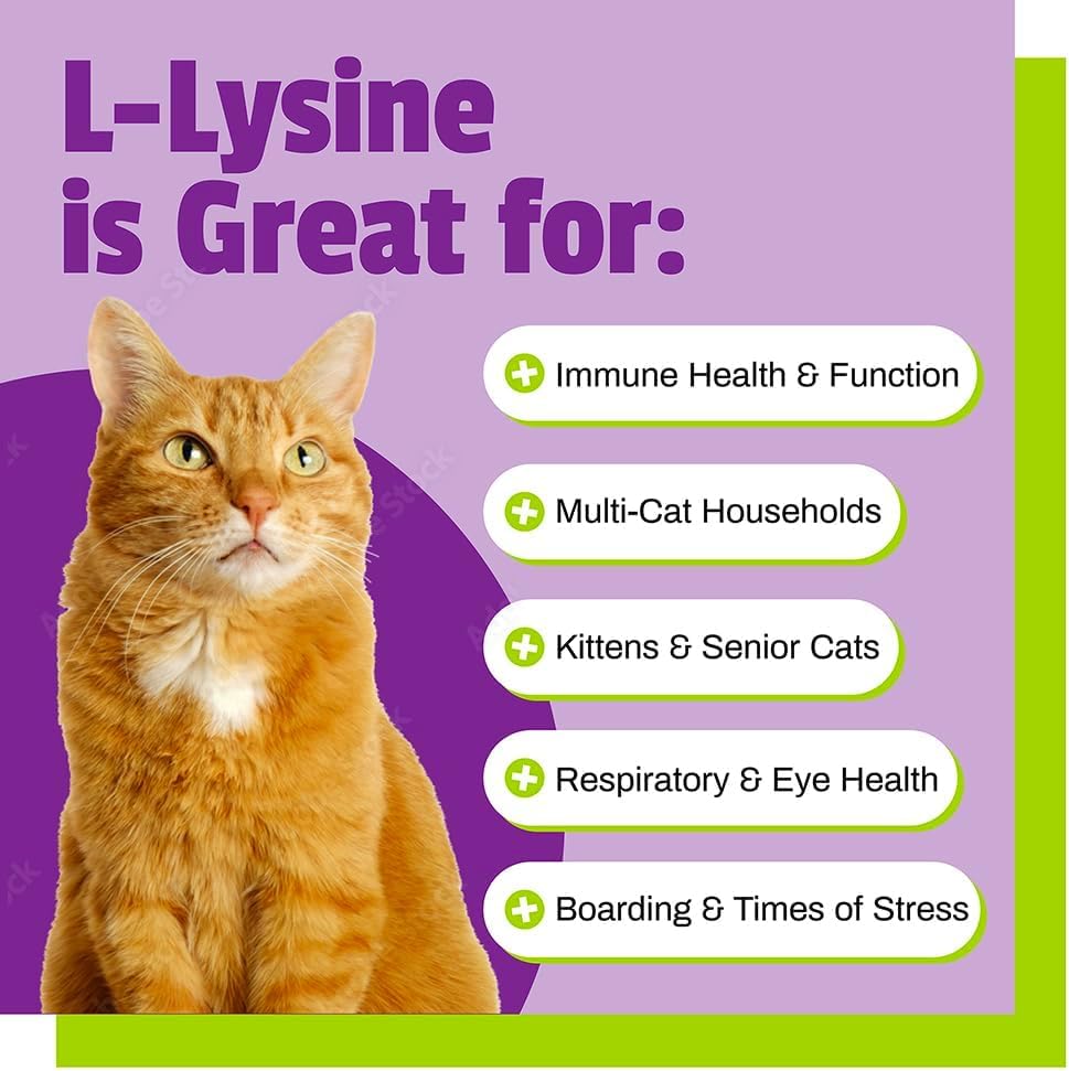 Pet Naturals Lysine para Gatos: bocaditos de pollo para ingesta diaria y sabor agradable.