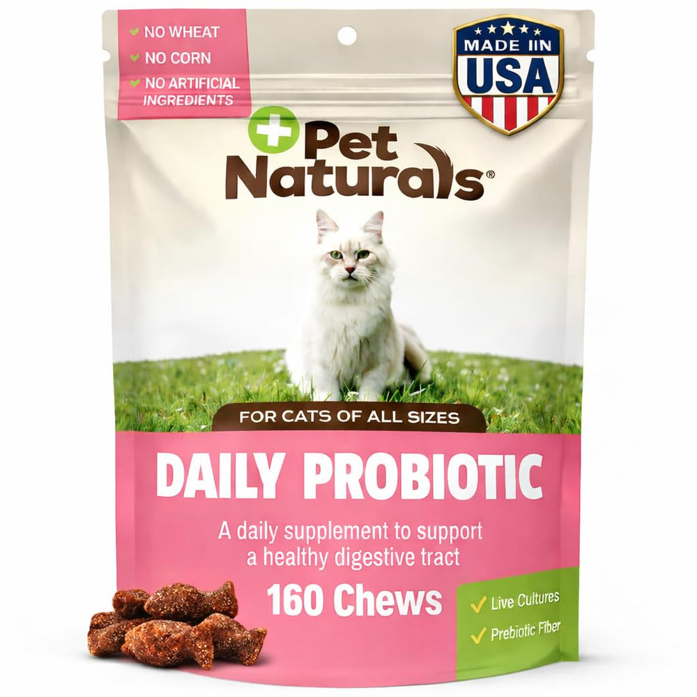 Pet Naturals Probiótico Gatos, bote: apoyo digestivo diario y consistencia de las heces.