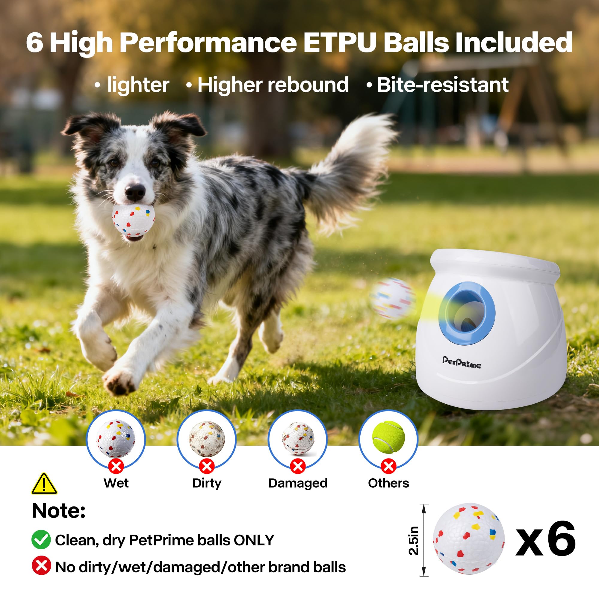 Pet Prime batería recargable evita cambios constantes de pilas.