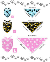 PET SHOW bandana con dibujo de patitas para sesiones de fotos.