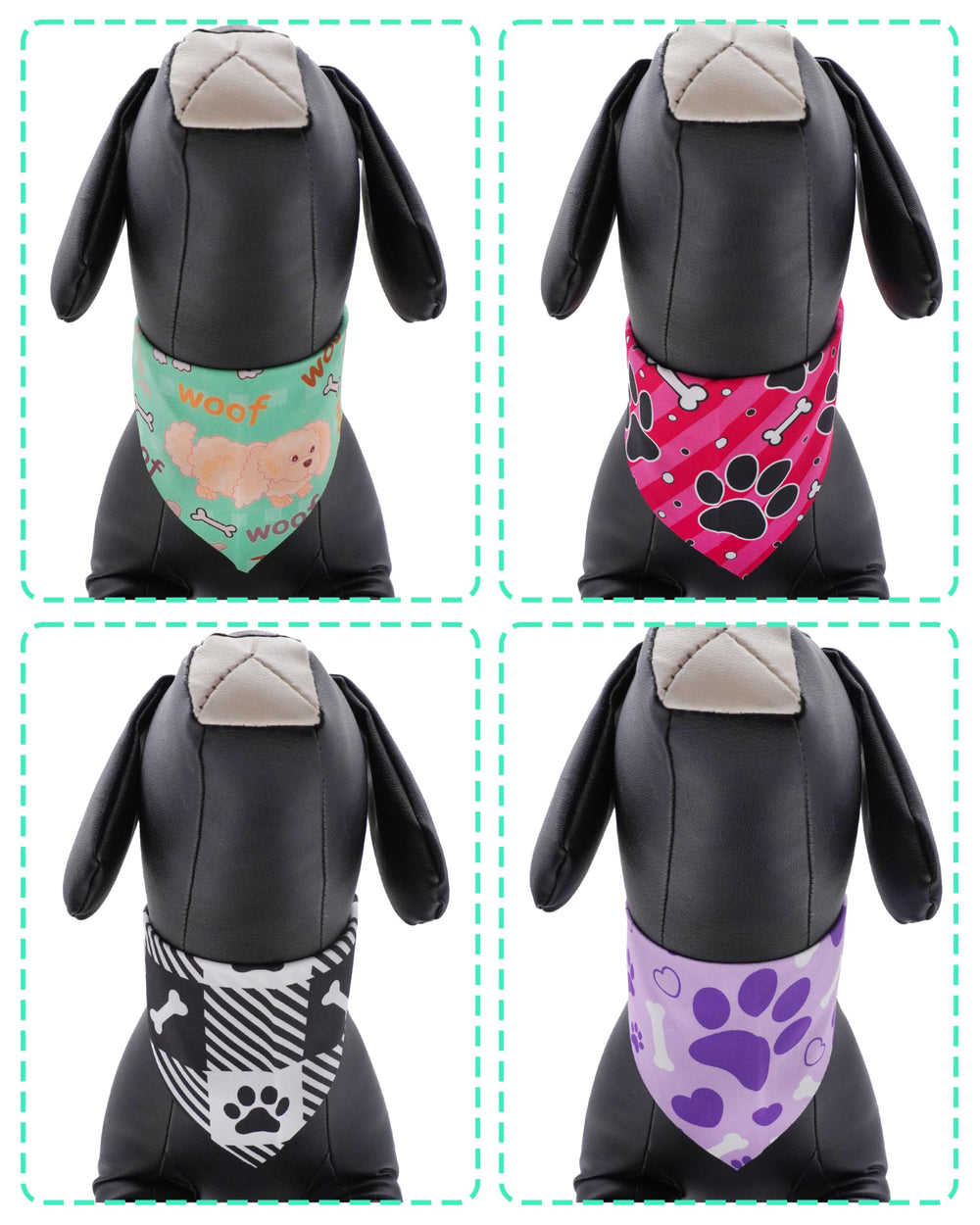 Bandanas PET SHOW en colores vibrantes para combinar con cualquier look canino.