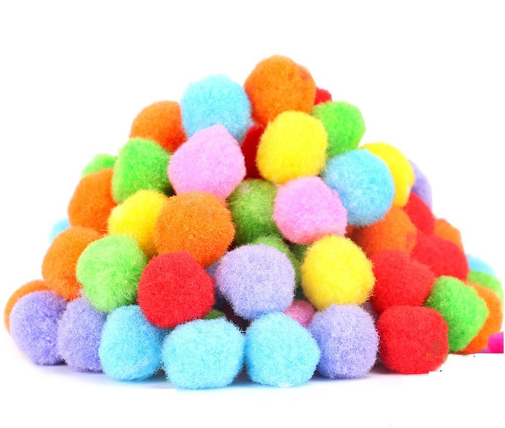 PET SHOW bola pompon para gato de 1,5 pulgadas y juego silencioso