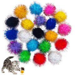 Bolas PET SHOW brillantes para gatos, juego interior seguro y entretenido
