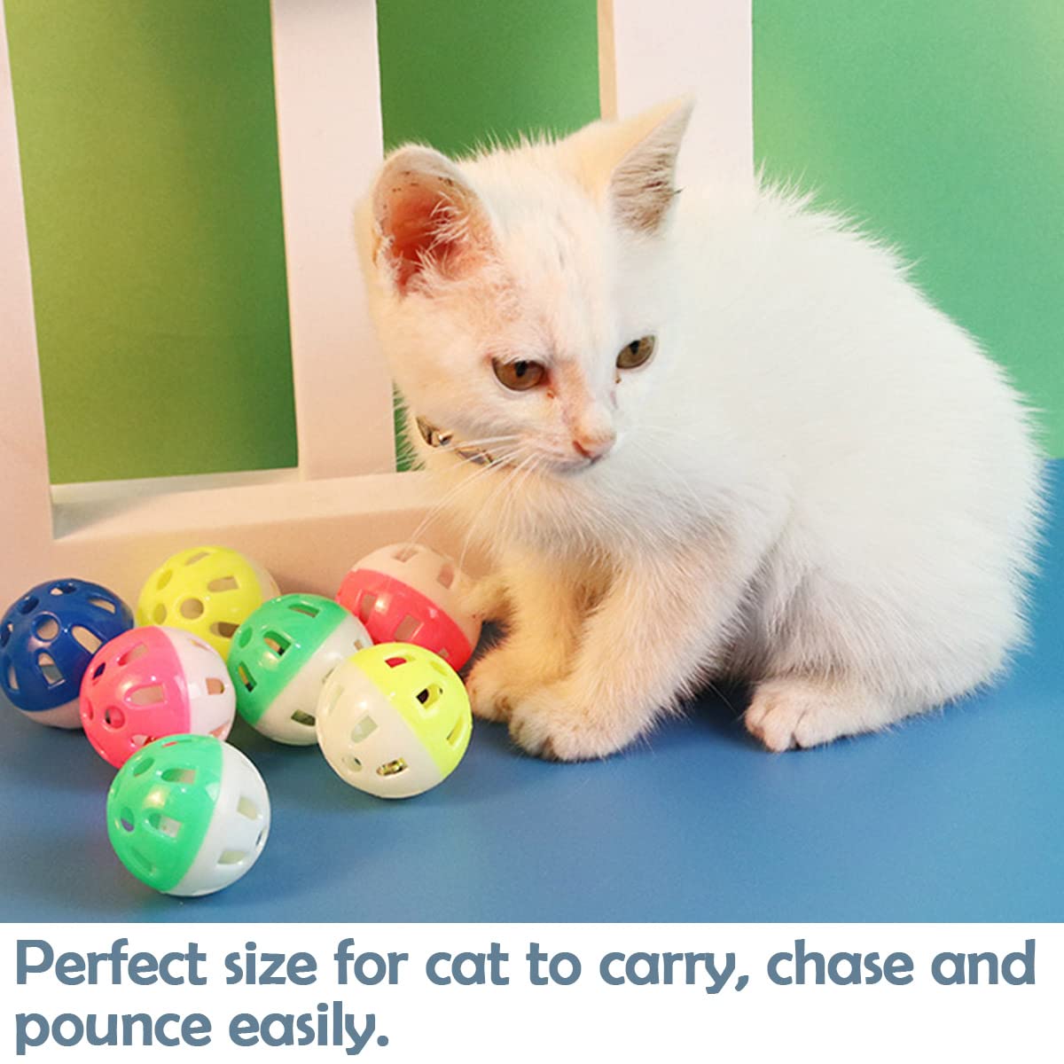 PET SHOW bolas para entrenamiento y juego de gatos con sonajero.