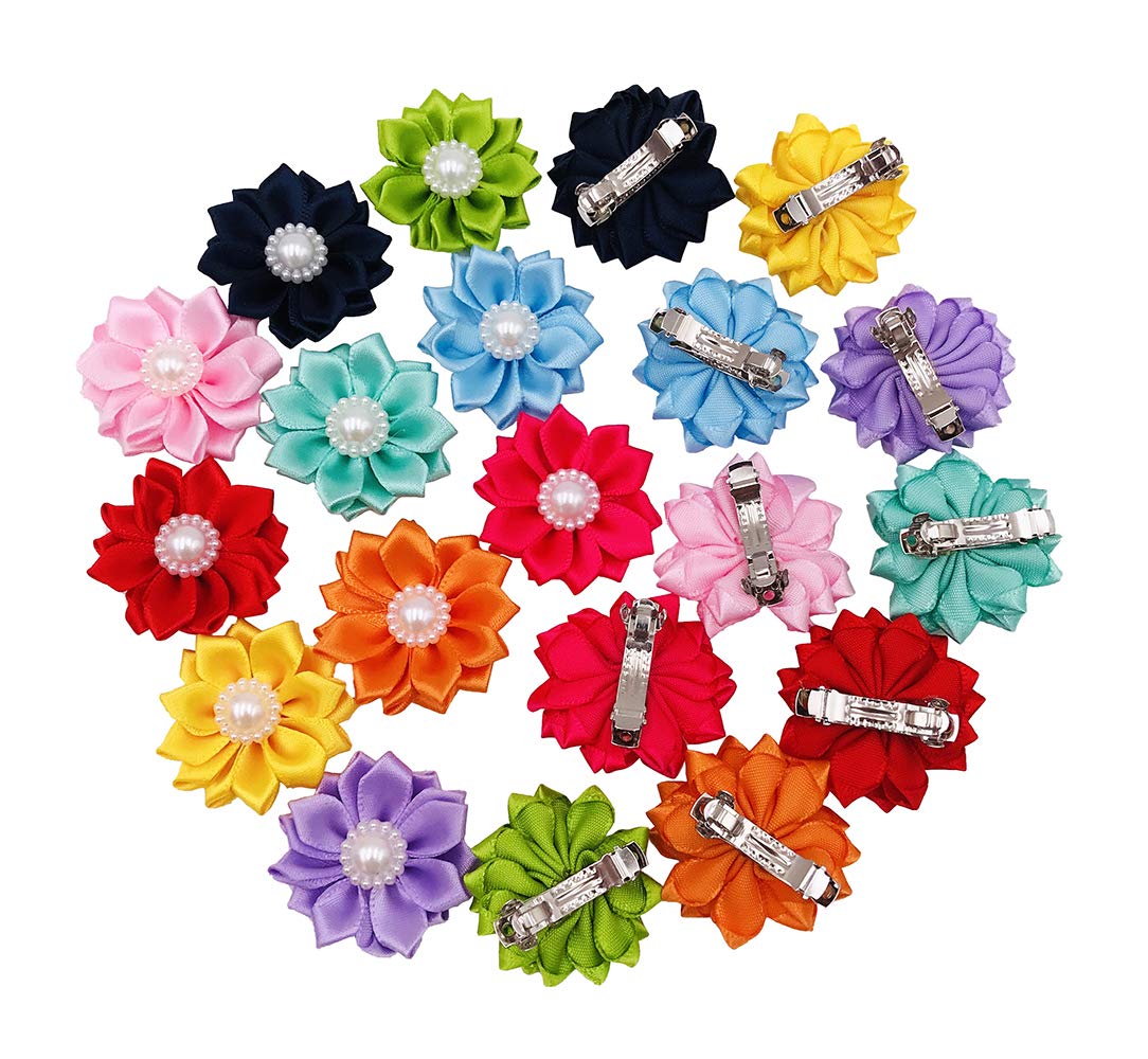 PET SHOW broches flores para perros pequeños, perfecto para eventos y fotos.