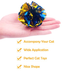 Pet Show pelotas crinkle para gatos, estimulan la caza y la actividad física.