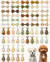 PET SHOW lazo otoñal con calabaza en collar, ideal para fiestas y fotos.
