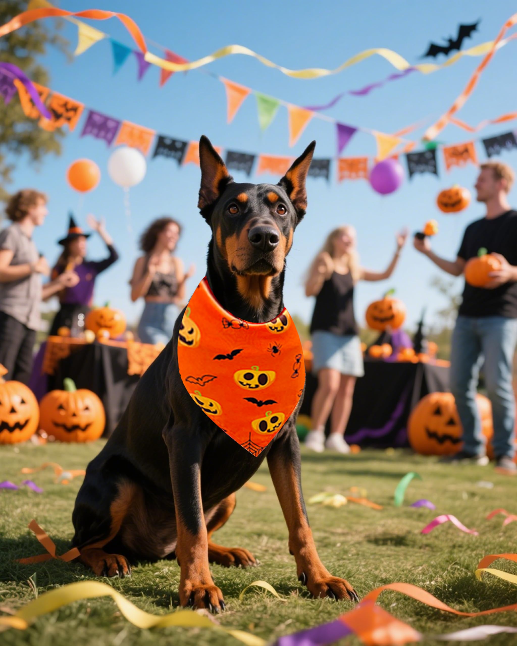 PET SHOW bandana con diseño murciélago para perro grande, ideal para sesiones de fotos.