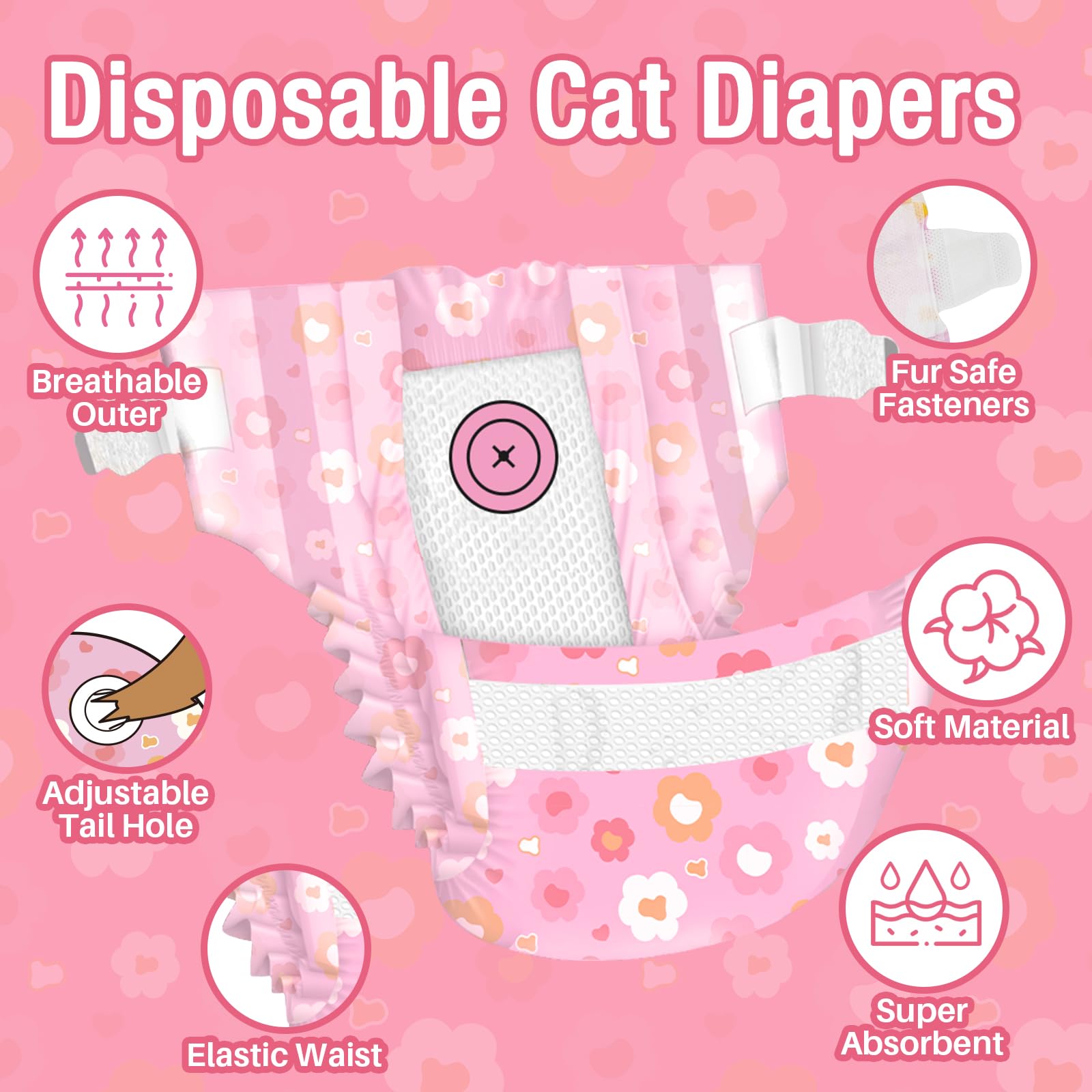 Pañales Pet Soft, núcleo absorbente, protección diaria sin goteos.