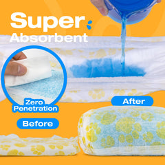 Pañales Pet Soft con orificio para la cola para uso diario cómodo.