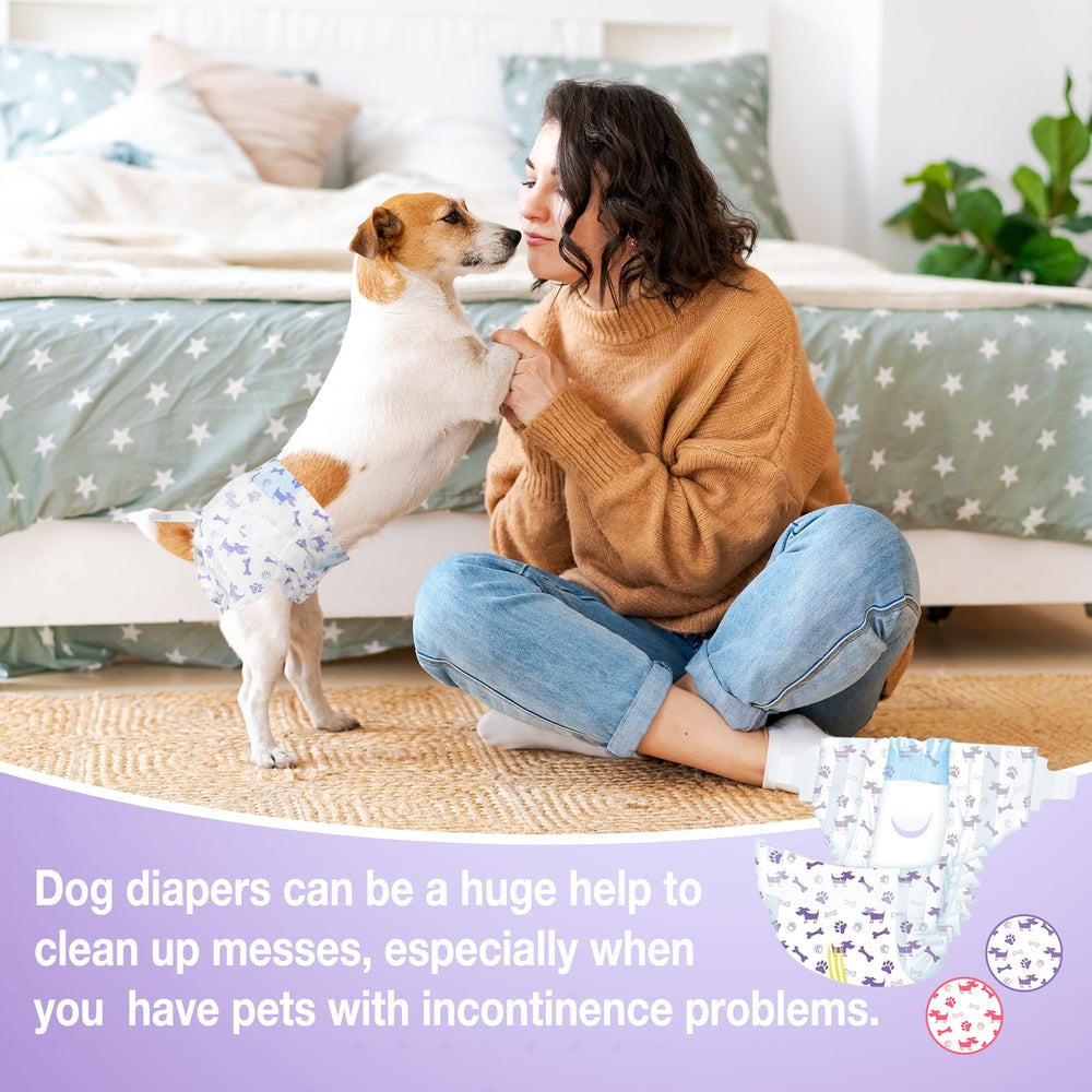 Pet Soft pañales femeninos para perro, tela transpirable para uso diario.