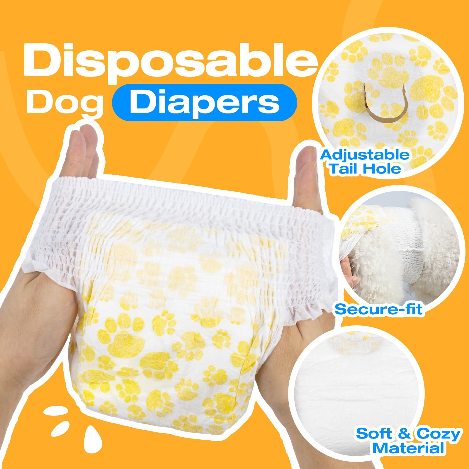 Pañales Pet Soft para perras: absorción rápida para mayor frescura.