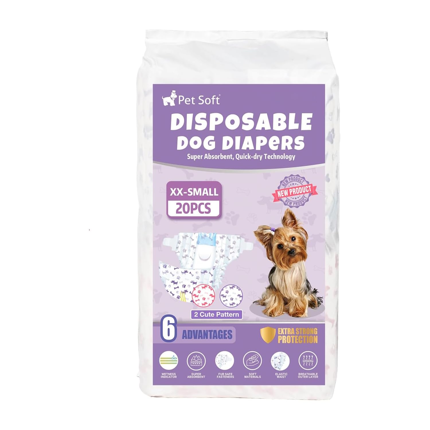 Pañales Pet Soft protección para el hogar, evitan manchas
