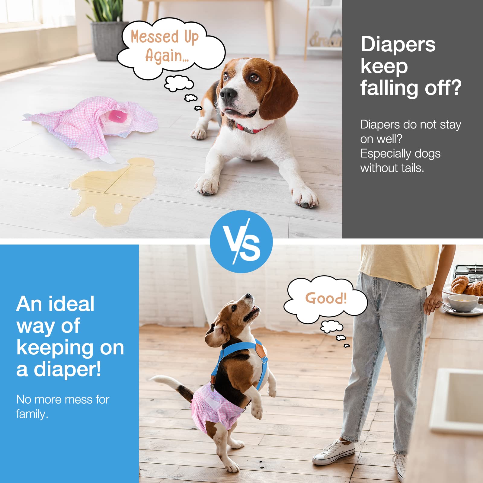 Pet Soft con clips metálicos intercambiables para un ajuste seguro.