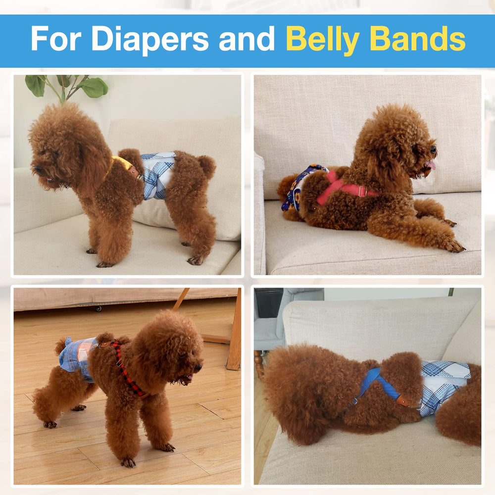 Pet Soft pack de 2 tirantes para pañales, listo para usar.