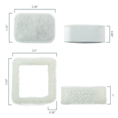 PET STANDARD esponjas pre-filtrado para reducir pelos y suciedad.