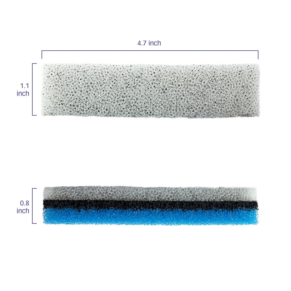 PET STANDARD filtro rectangular WF020 envase, recambios de 12 unidades listos para usar.