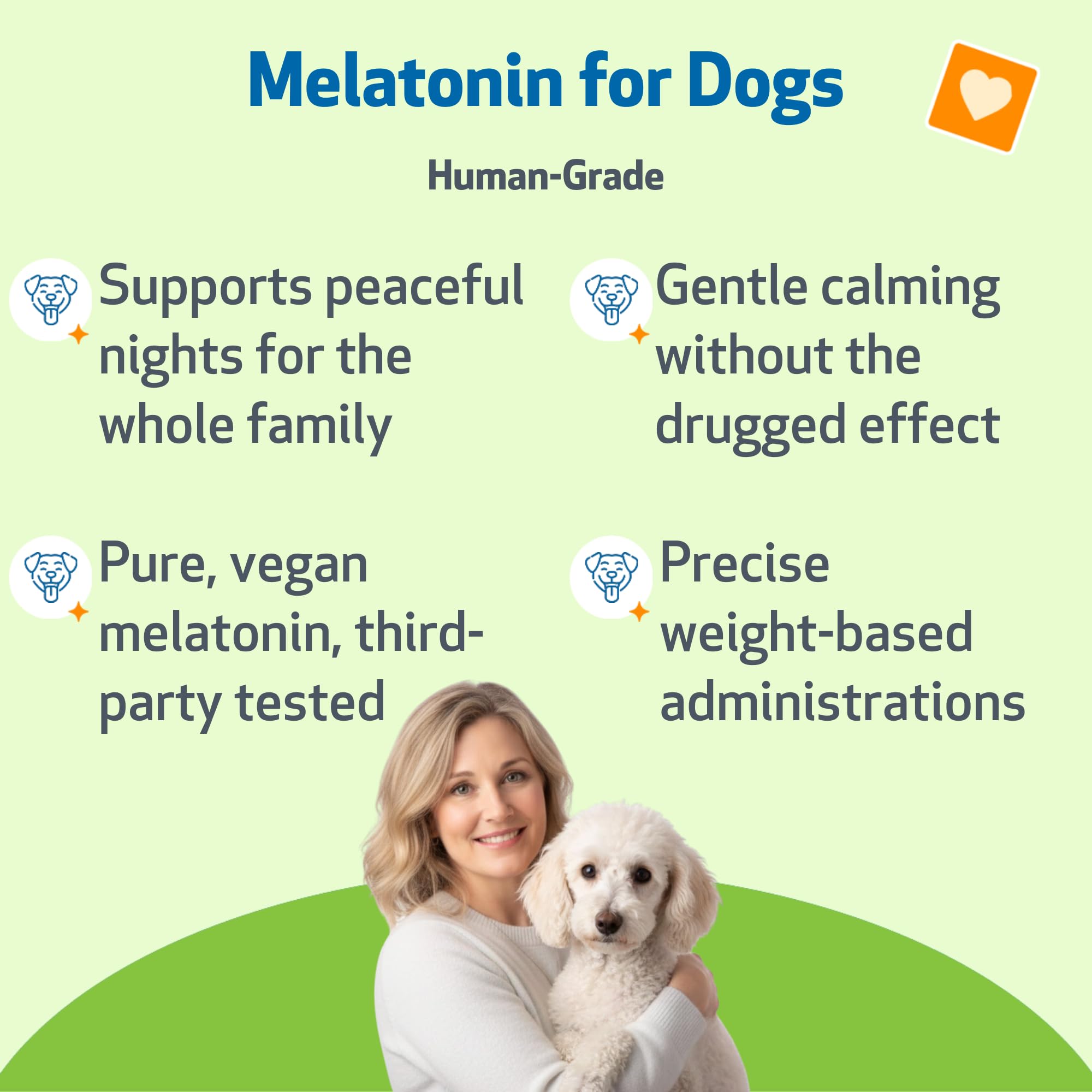 Pet Wellbeing Melatonina para perros – gotero para dosis precisas