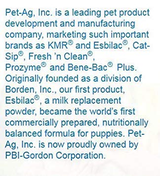 PetAg Bene-Bac Gel con dosificador dial para dosis fáciles durante cambios.