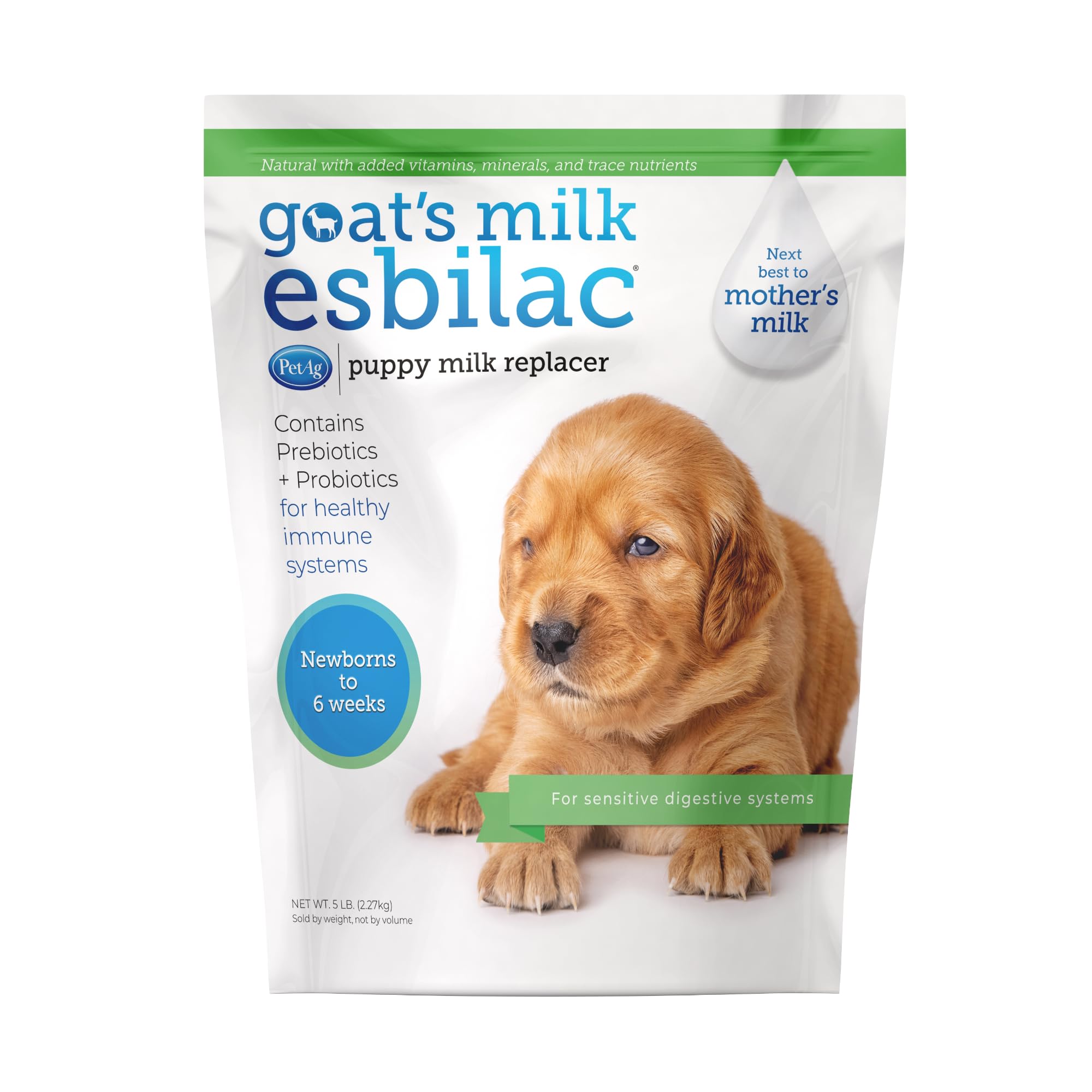 PetAg Esbilac: empaque de polvo de leche de cabra de 5 lb.
