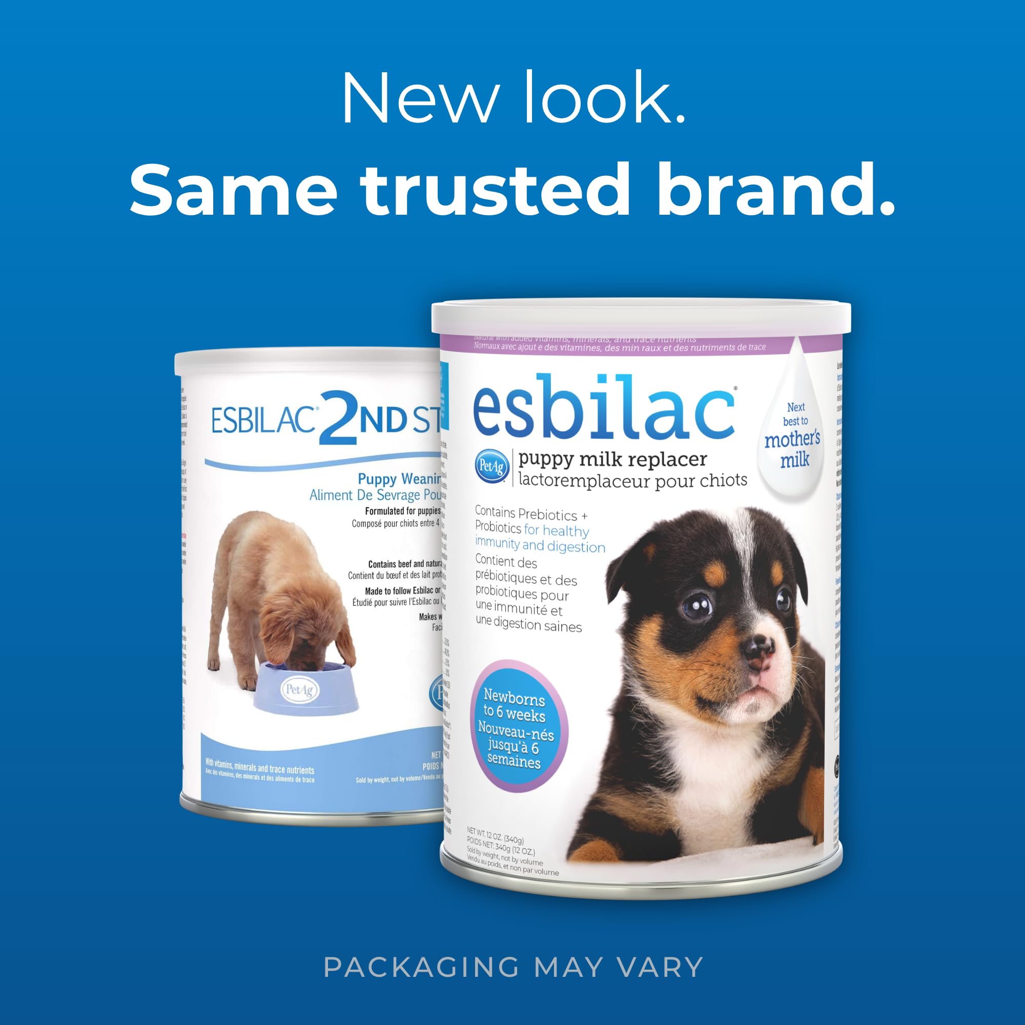 Esbilac con prebióticos y probióticos para apoyar digestión e inmunidad.