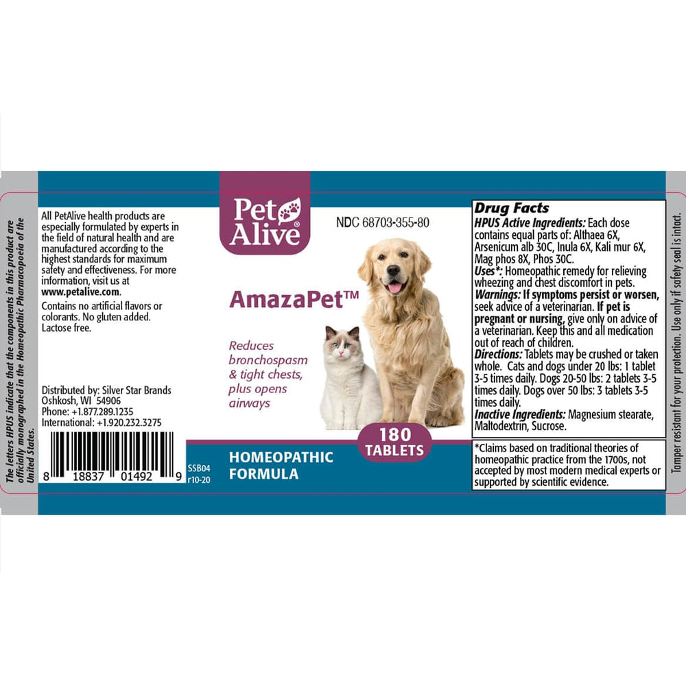 Ingredientes seguros y suaves de AmazaPet para bienestar diario.