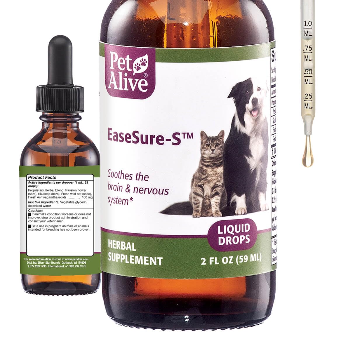 PetAlive EaseSure-S frasco 59 ml para relajar perros y gatos