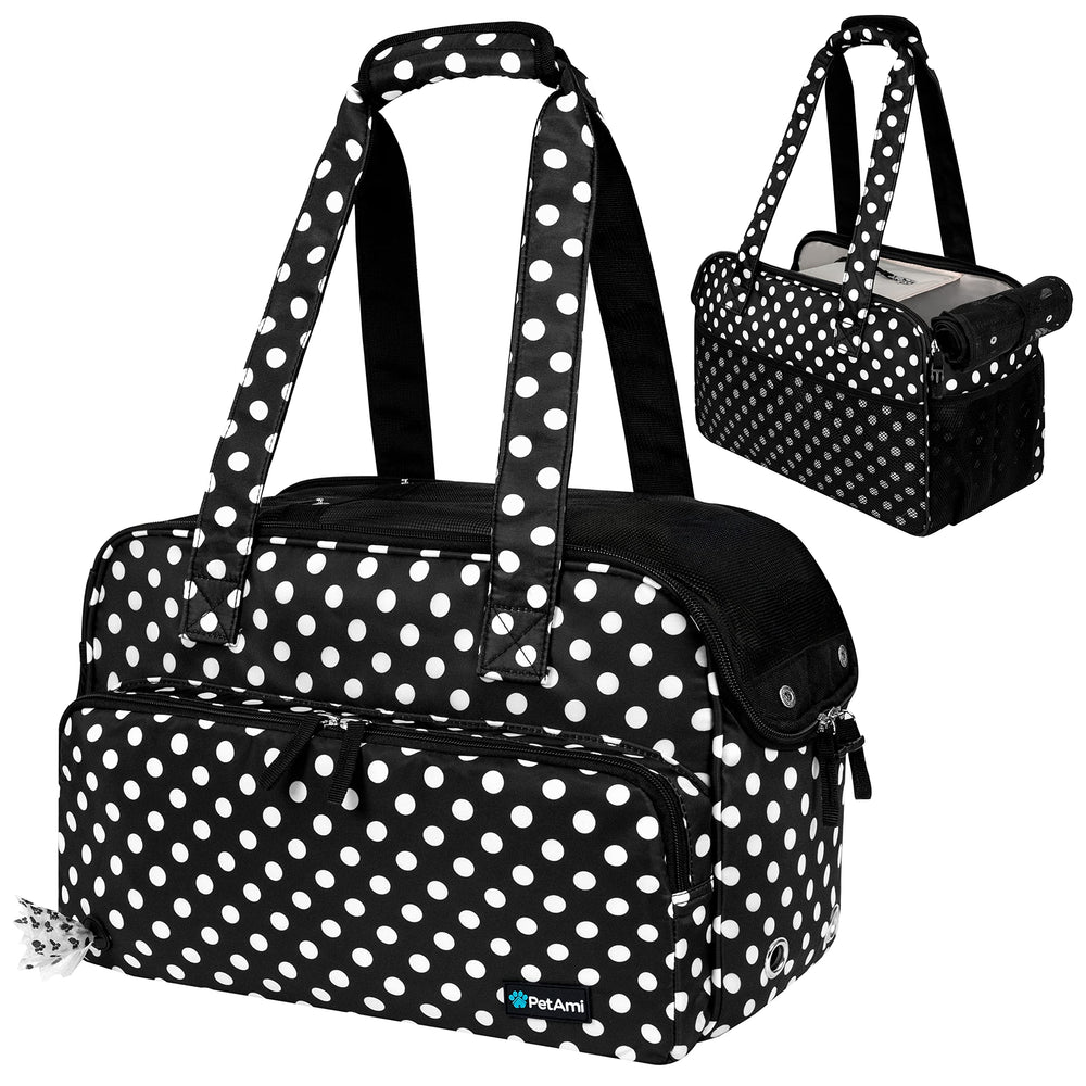 PetAmi Carrier: vista frontal para transporte cómodo de tu perro pequeño.
