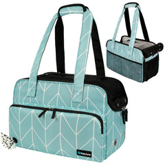 PetAmi cartera para perros pequeños, vista frontal, ideal para viajar con comodidad.