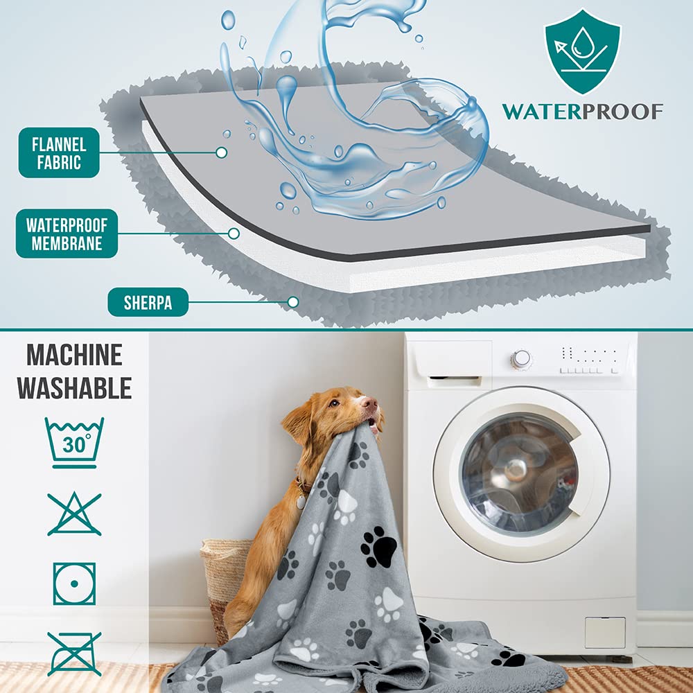 PetAmi cobija impermeable para jaula de perros, fácil limpieza