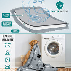 PetAmi cobija impermeable para jaula de perros, fácil limpieza