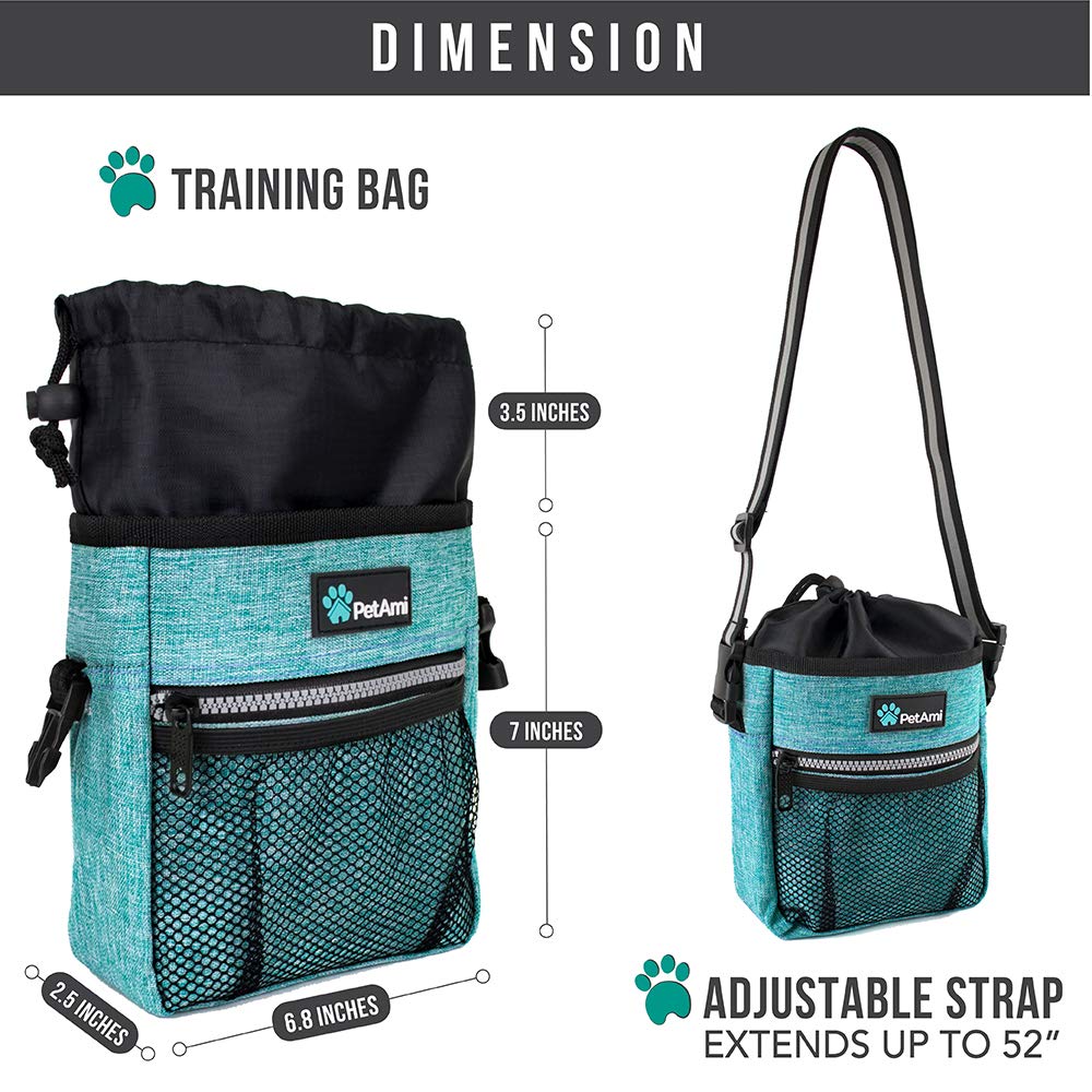 PetAmi dimensions 7x6,8x2,5: sac compact et adapté aux sorties quotidiennes.