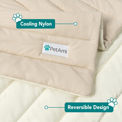 PetAmi Manta Enfriamiento, diseño reversible para todas las estaciones