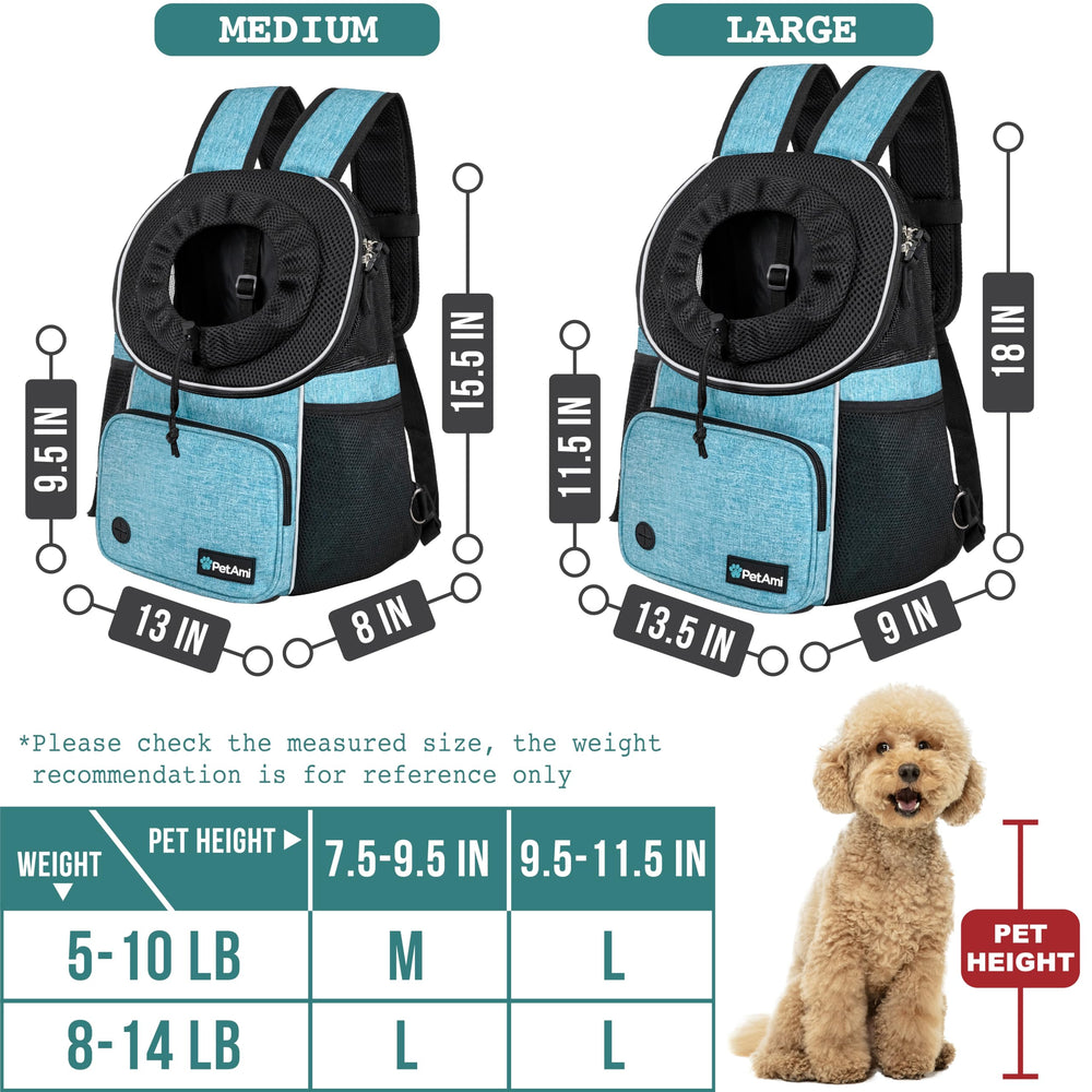 PetAmi dispensador de bolsas frontal para paseos limpios y prácticos.