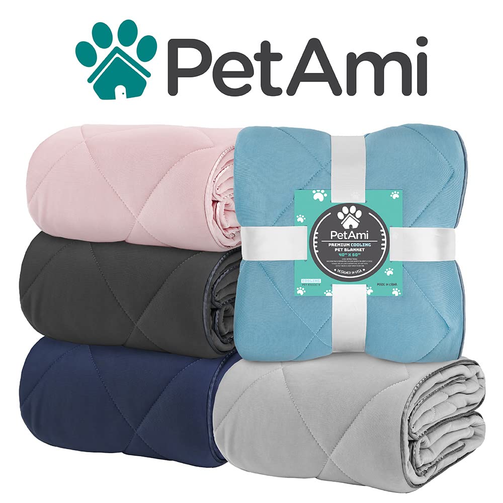 PetAmi manta frío tejido suave, tacto acogedor para siestas.